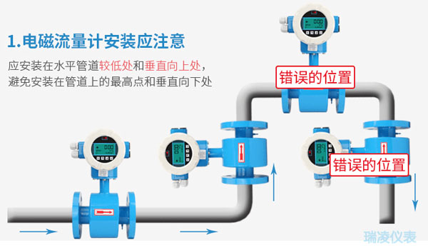 DN50電磁流量計6種標(biāo)準(zhǔn)安裝方法